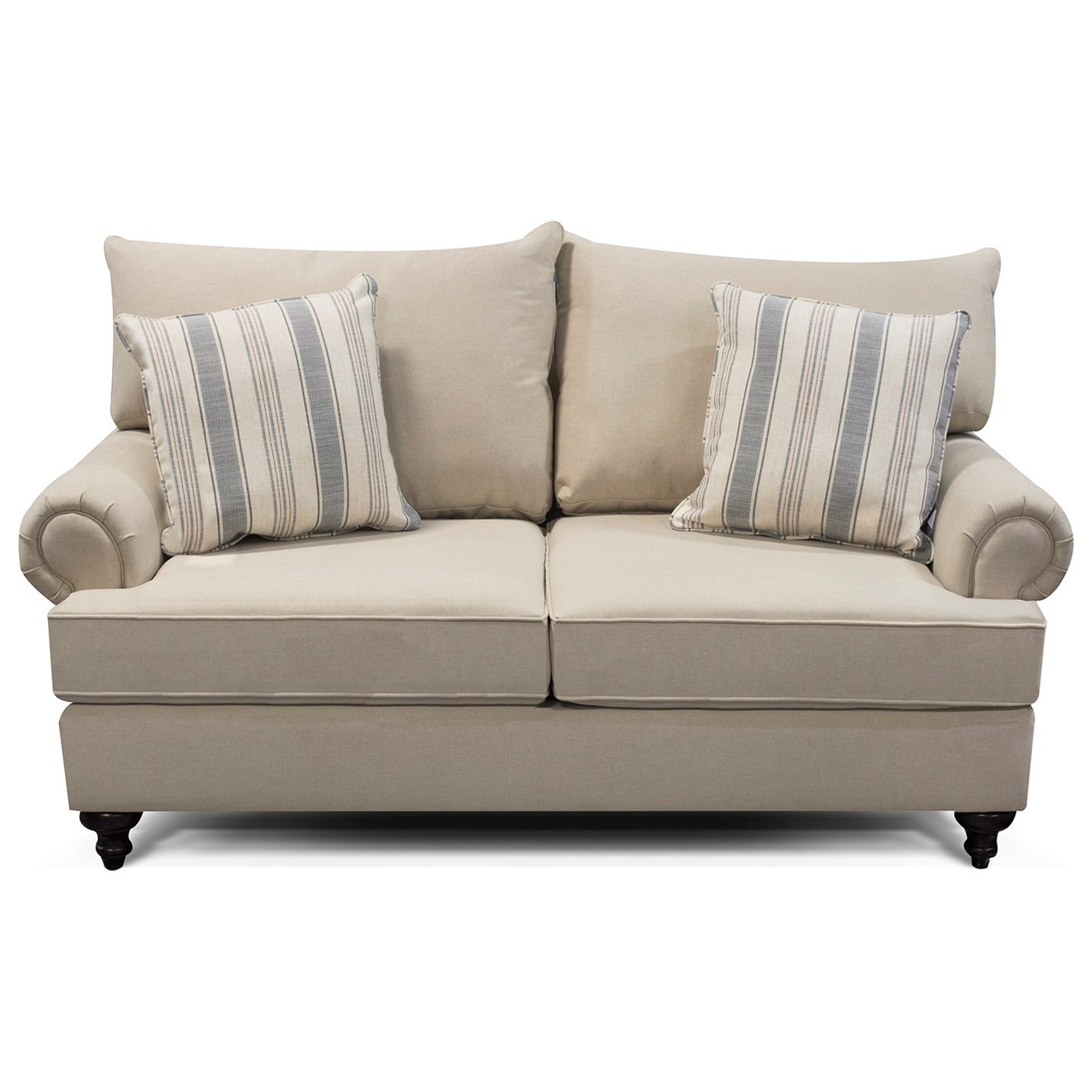 England Rosalie Traditional Loveseat with Rolled Arms Lindy's